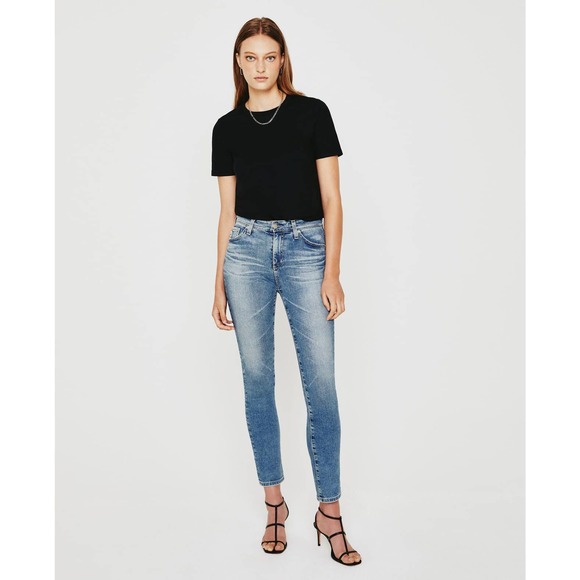 Ag Adriano Goldschmied Denim - AG Adriano Goldschmied Mari High Rise Slim Fit Straight Leg Ankle Jeans Size 31R